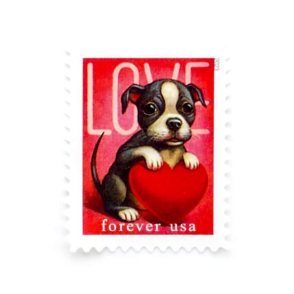 2023 First-Class Forever Stamps – Love: Kitten & Puppy