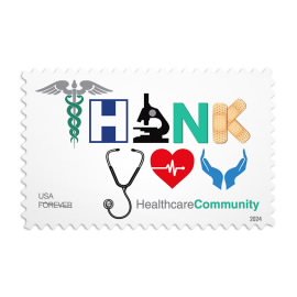2024 Thank You, Healthcare Community Stamps